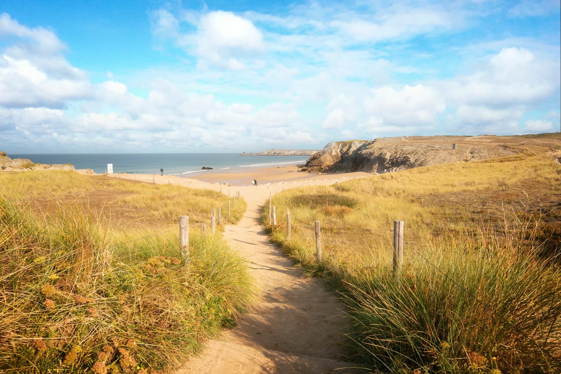 La côte sauvage de Quiberon, dans le Mobihan.